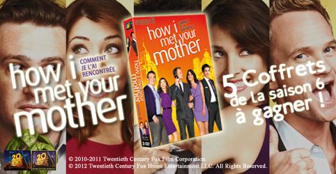 Jeu How I Met Your Mother, 5 coffrets DVD de la saison 6 à gagner