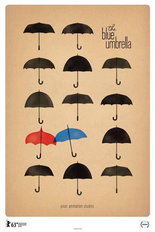 L'affiche de The Blue Umbrella - court-métrage Pixar