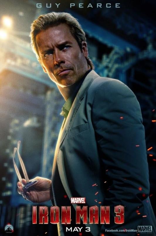 Iron Man 3 : Poster pour Guy Pearce