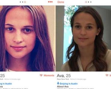 « Ex Machina » fait sa promotion sur Tinder