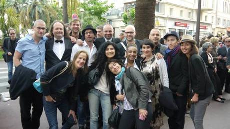 L'équipe du film au Festival de Cannes 2014 (sélection ACID)