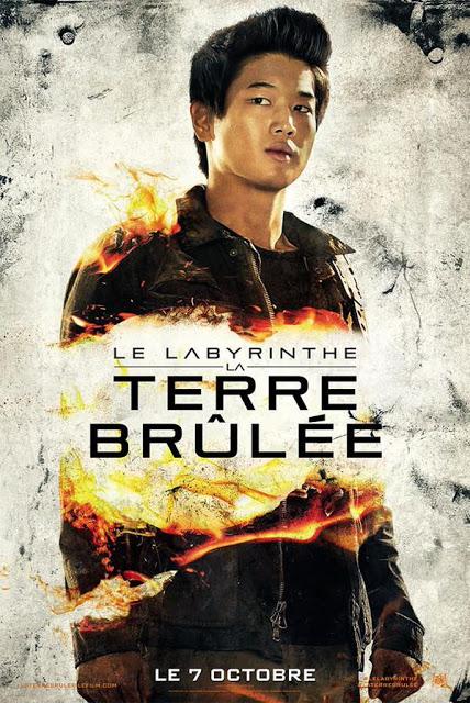 Affiches personnages pour l'alléchant Le Labyrinthe : La Terre Brûlée !