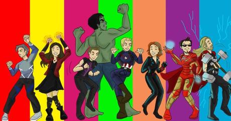 Avengers 2 dessin groupe