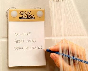 AquaNotes: l’outil indispensable pour brainstormer sous la douche!