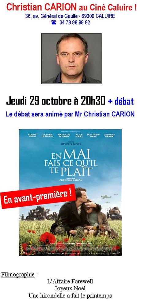 Ca se passe au Ciné Caluire du 29 octobre au 24 novembre 2015