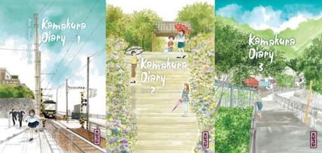 Couvertures des trois premiers tomes du manga