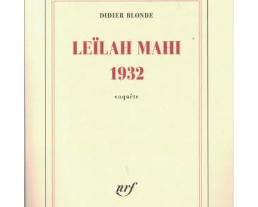 Leïlah Mahi 1932 – Didier Blonde