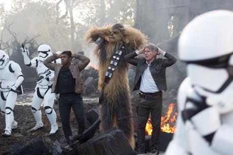 Star Wars - Le Réveil de la Force : Photo Harrison Ford, John Boyega, Peter Mayhew