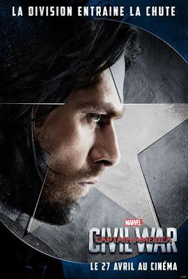 Affiches personnages VF pour Captain America : Civil War !