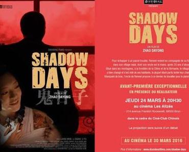 Shadow Days avant première au Ciné-club chinois des Alizés, en présence du réalisateur