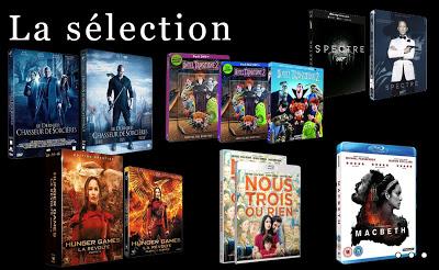 Sorties DVDs / Blu-Rays Mars 2016