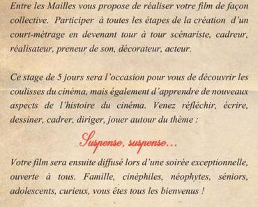 Entre les Mailles organise un stage de cinéma ouvert à tous