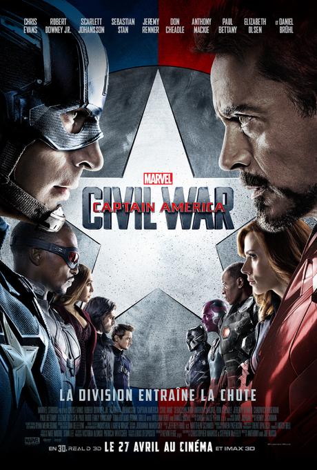 CAPTAIN AMERICA : CIVIL WAR (Concours) 9×2 places + 5 T-Shirts à gagner