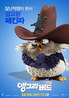 Affiches personnages asiatiques pour Angry Birds - Le Film !