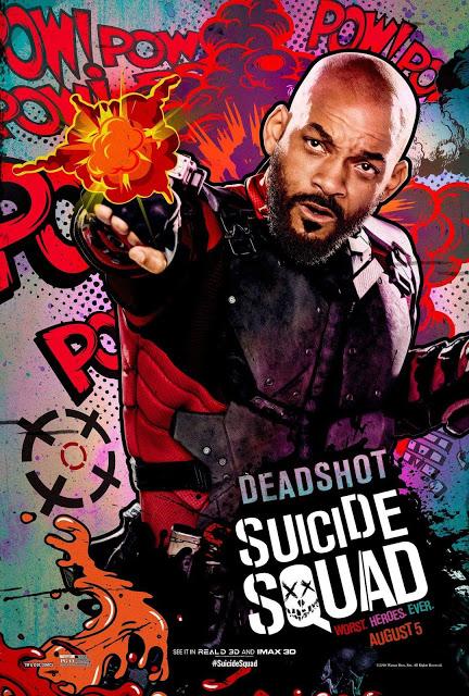 Nouvelles affiches personnages US pop et colorées pour Suicide Squad !