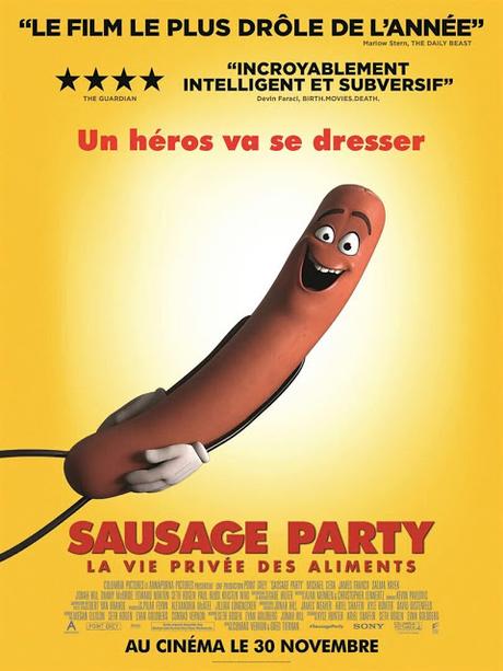 Affiche VF pour Sausage Party - La vie privée des aliments !