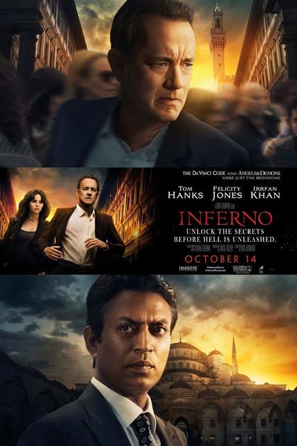 Nouvelles affiches US et UK pour Inferno de Ron Howard