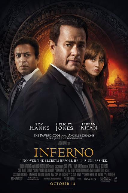 Nouvelles affiches US et UK pour Inferno de Ron Howard