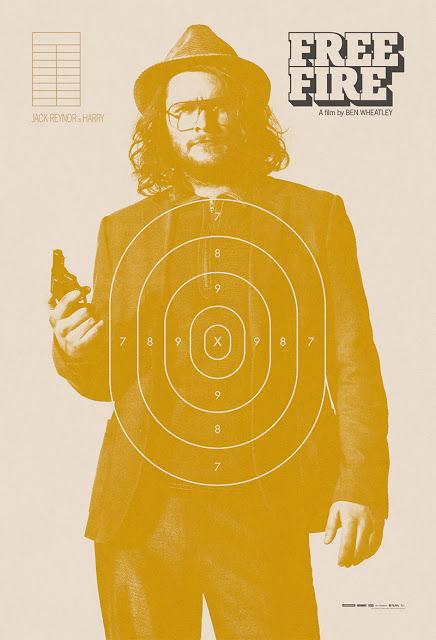 Affiches personnages UK pour Free Fire de Ben Wheatley