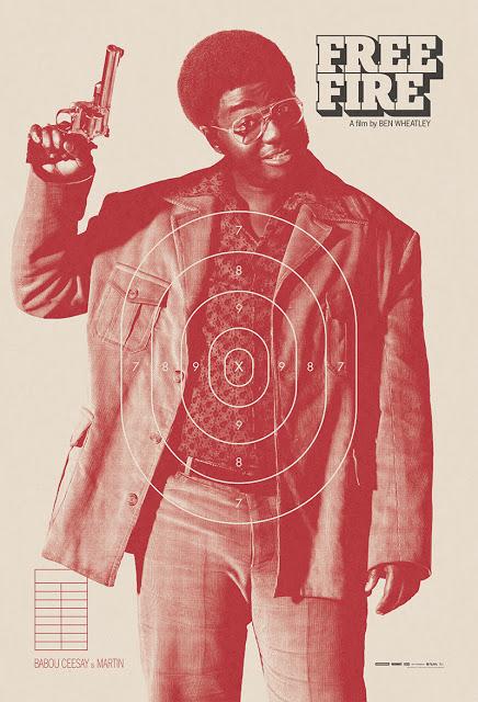 Affiches personnages UK pour Free Fire de Ben Wheatley