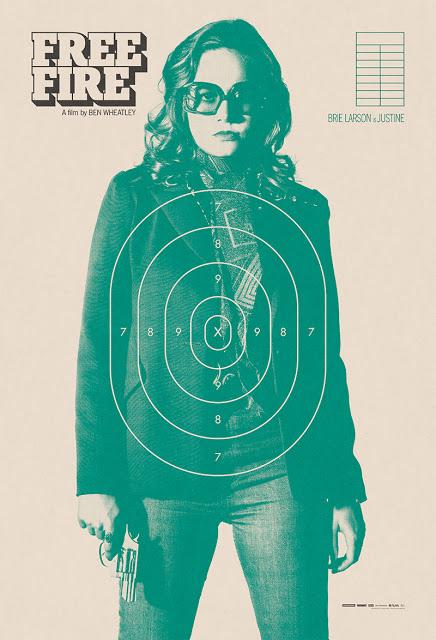 Affiches personnages UK pour Free Fire de Ben Wheatley