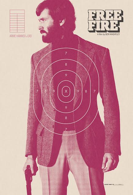 Affiches personnages UK pour Free Fire de Ben Wheatley