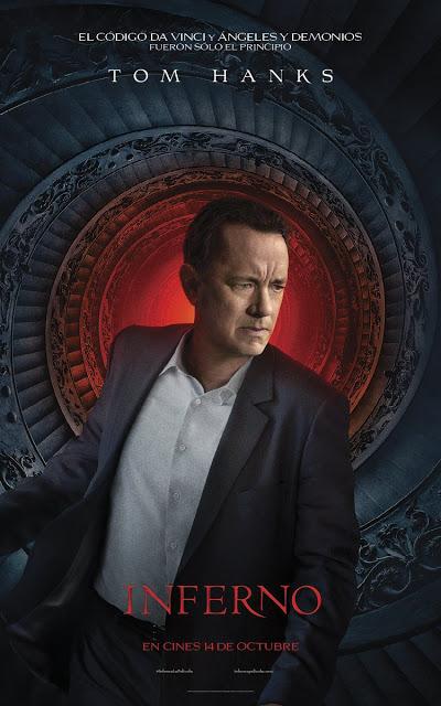 Affiches personnages US pour Inferno de Ron Howard