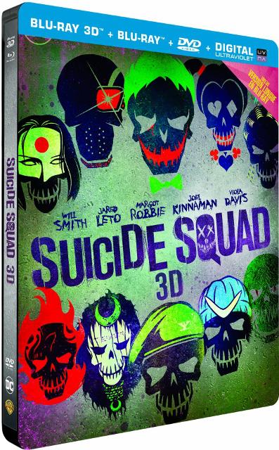 SUICIDE SQUAD (Concours) 1 Steelbook Blu-ray 3D + 3 Blu-Ray à gagner