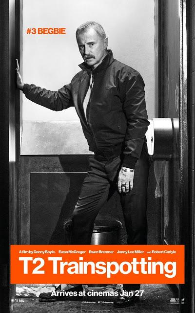 Affiches personnages UK pour T2 : Trainspotting de Danny Boyle