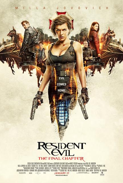 Nouvelle affiche US pour Resident Evil : Chapitre Final de Paul WS Anderson
