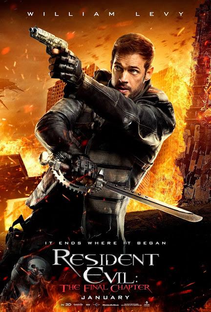 Affiches personnages US pour Resident Evil : Chapitre Final de Paul WS Anderson