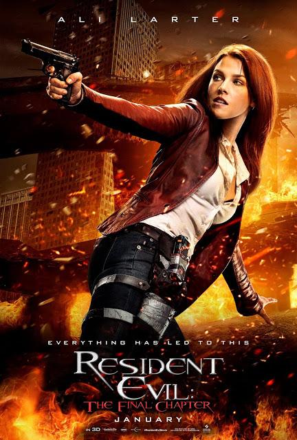 Affiches personnages US pour Resident Evil : Chapitre Final de Paul WS Anderson