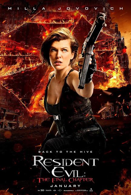 Affiches personnages US pour Resident Evil : Chapitre Final de Paul WS Anderson