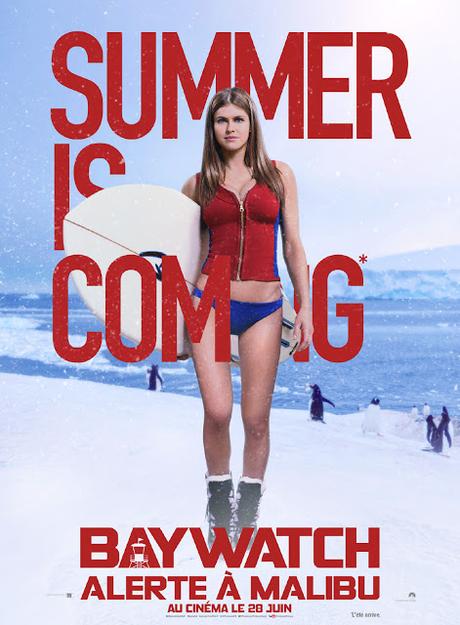 Affiches personnages VF pour Baywatch : Alerte à Malibu de Seth Gordon