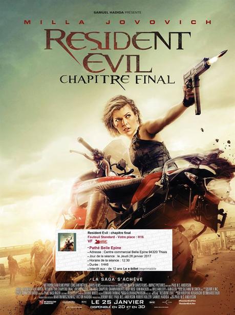 Critique Resident Evil : Chapitre Final