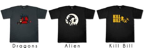 [CONCOURS] Gagnez votre T-Shirt Cinéma détourné : Kill Bill, Dragons ou Alien