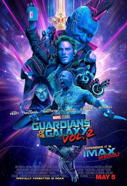 Affiche IMAX awesome pour Les Gardiens de la Galaxie Vol.2 de James Gunn Affiche IMAX awesome pour Les Gardiens de la Galaxie Vol.2 de James Gunn