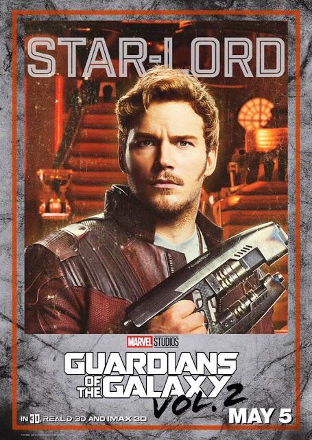 Nouvelles affiches personnages US pour Les Gardiens de la Galaxie Vol.2 signé James Gunn