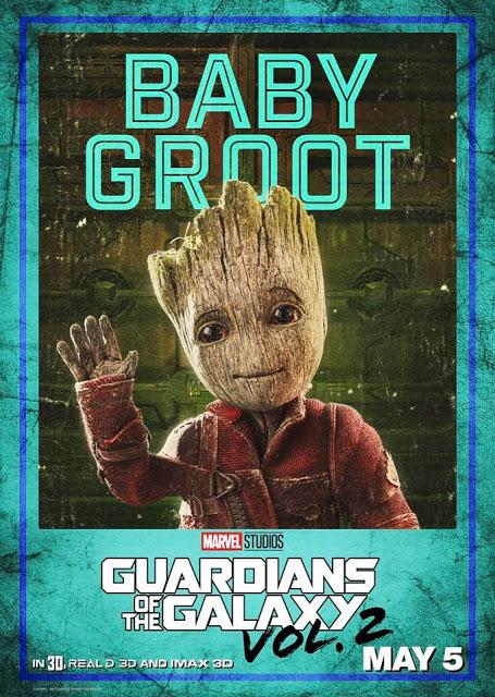 Nouvelles affiches personnages US pour Les Gardiens de la Galaxie Vol.2 signé James Gunn