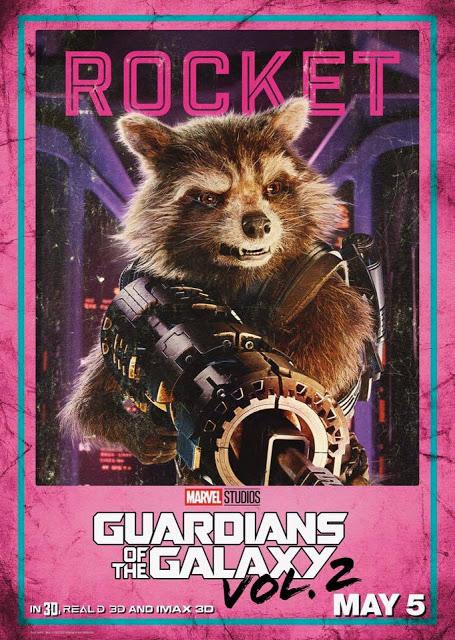 Nouvelles affiches personnages US pour Les Gardiens de la Galaxie Vol.2 signé James Gunn
