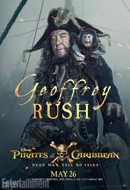 Nouvelles affiches personnages US pour Pirates des Caraïbes : La Vengeance de Salazar