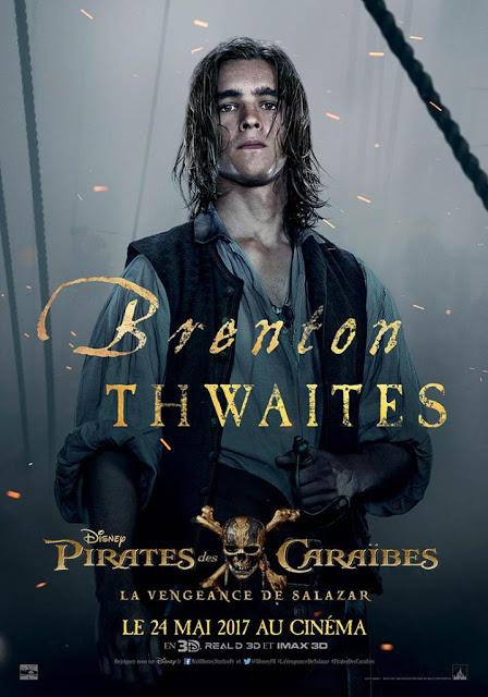 Nouvelles affiches personnages VF pour Pirates des Caraïbes : La Vengeance de Salazar