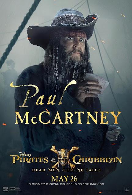 Nouvelle affiche personnage (Paul McCartney) pour Pirates des Caraïbes : La Vengeance de Salazar