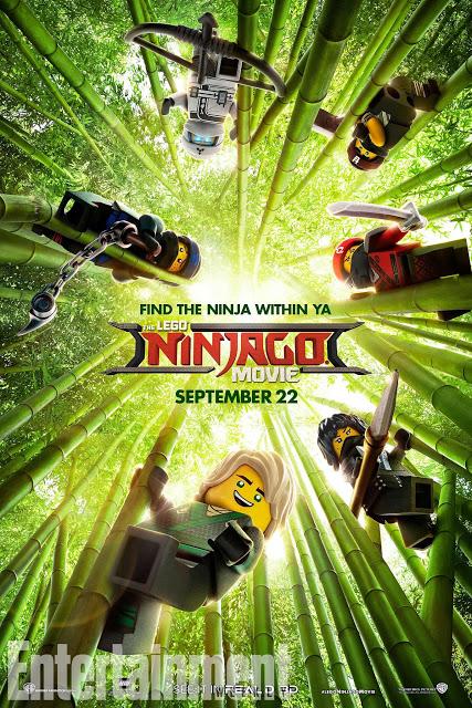 Nouvelle affiche US pour LEGO Ninjago, Le Film de Charlie Bean