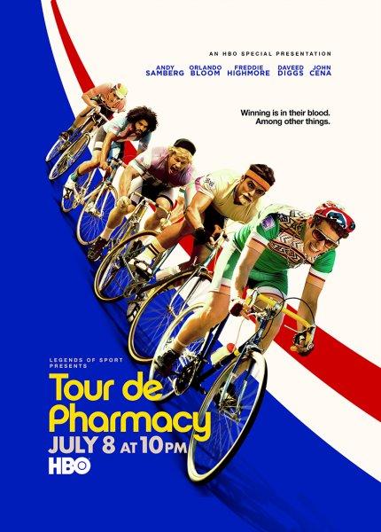 Affiche US pour le mockumentary HBO Tour de Pharmacy de Jake Szymanski