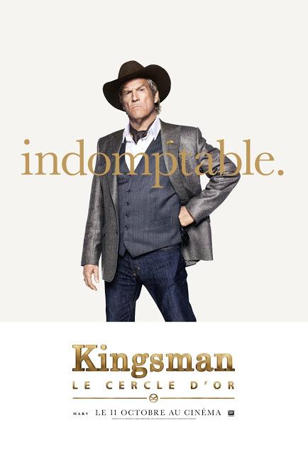 Affiches personnages VF pour Kingsman : The Golden Circle de Matthew Vaughn