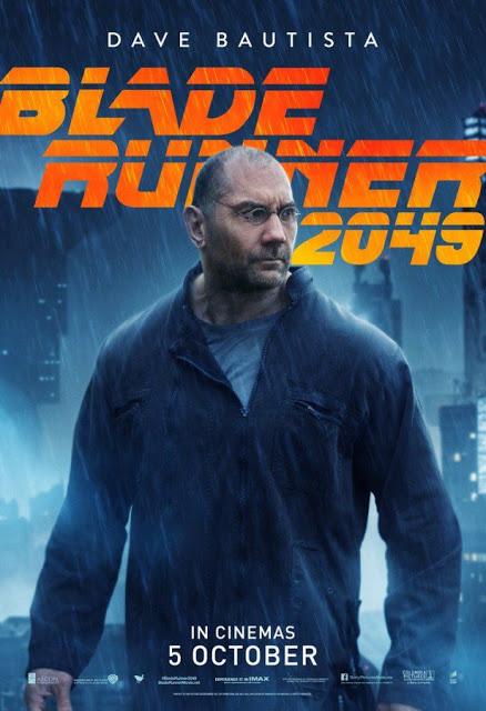 Affiches personnages US pour Blade Runner 2049 de Denis Villeneuve