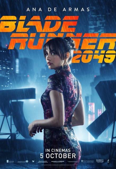 Affiches personnages US pour Blade Runner 2049 de Denis Villeneuve