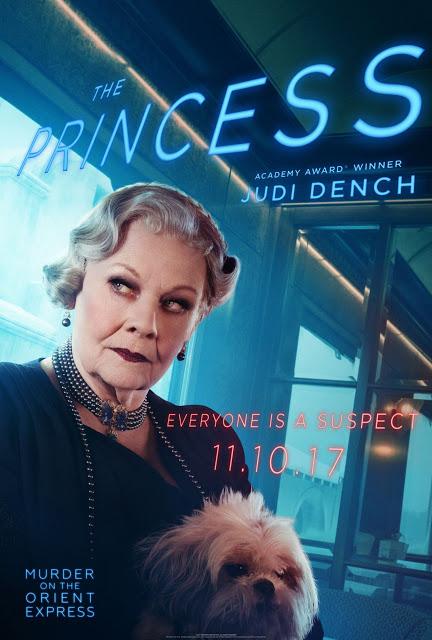 Affiches personnages US pour Murder on The Orient Express de Kenneth Branagh