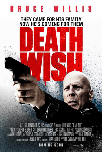 Nouvelle affiche US pour le remake de Death Wish signé Eli Roth